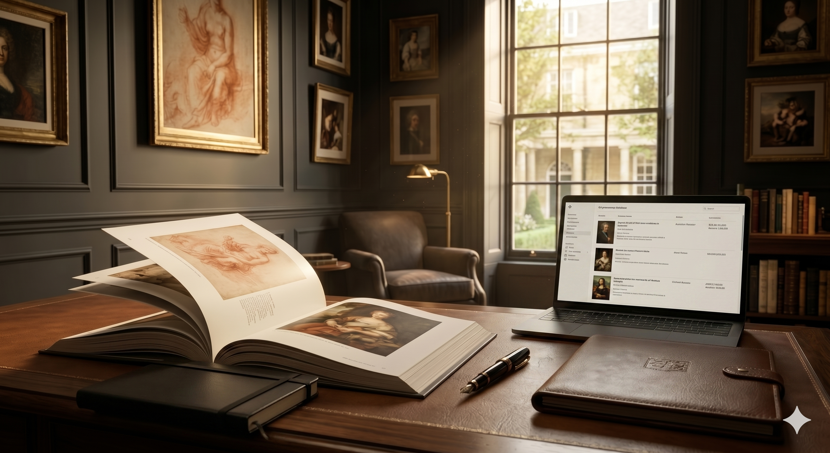 Outils d'expertise, étude de dessin d'art